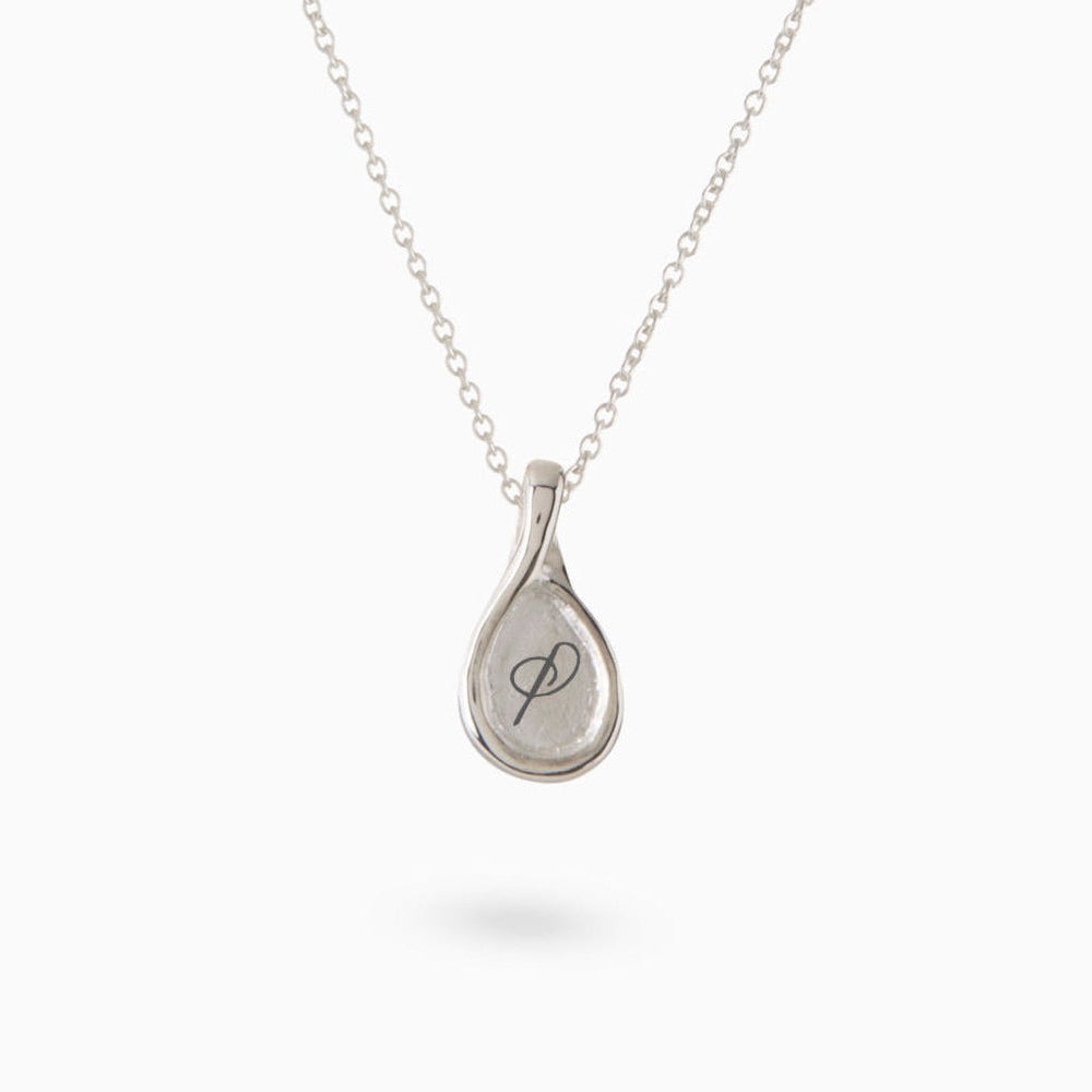 Custom Forma Pendant (Stones & Engraving) | Silver
