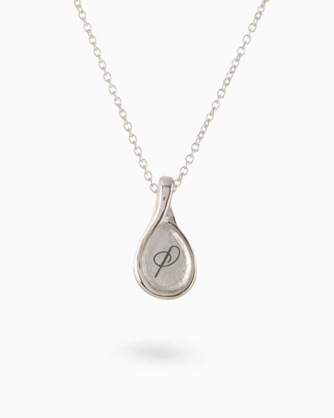 Custom Forma Pendant (Stones & Engraving) | Silver