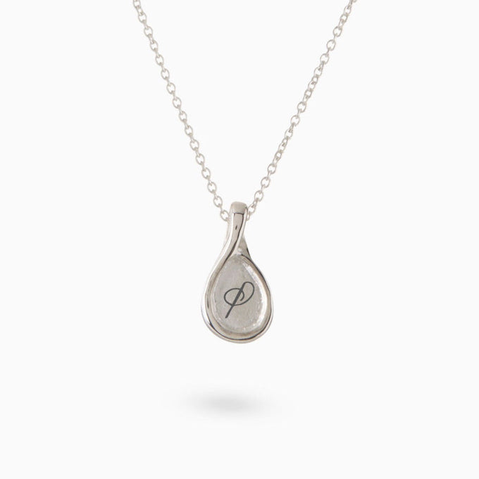 Custom Forma Pendant (Stones & Engraving) | Silver