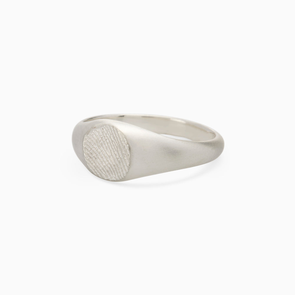 Impression™ Petite Signet Ring | Silver