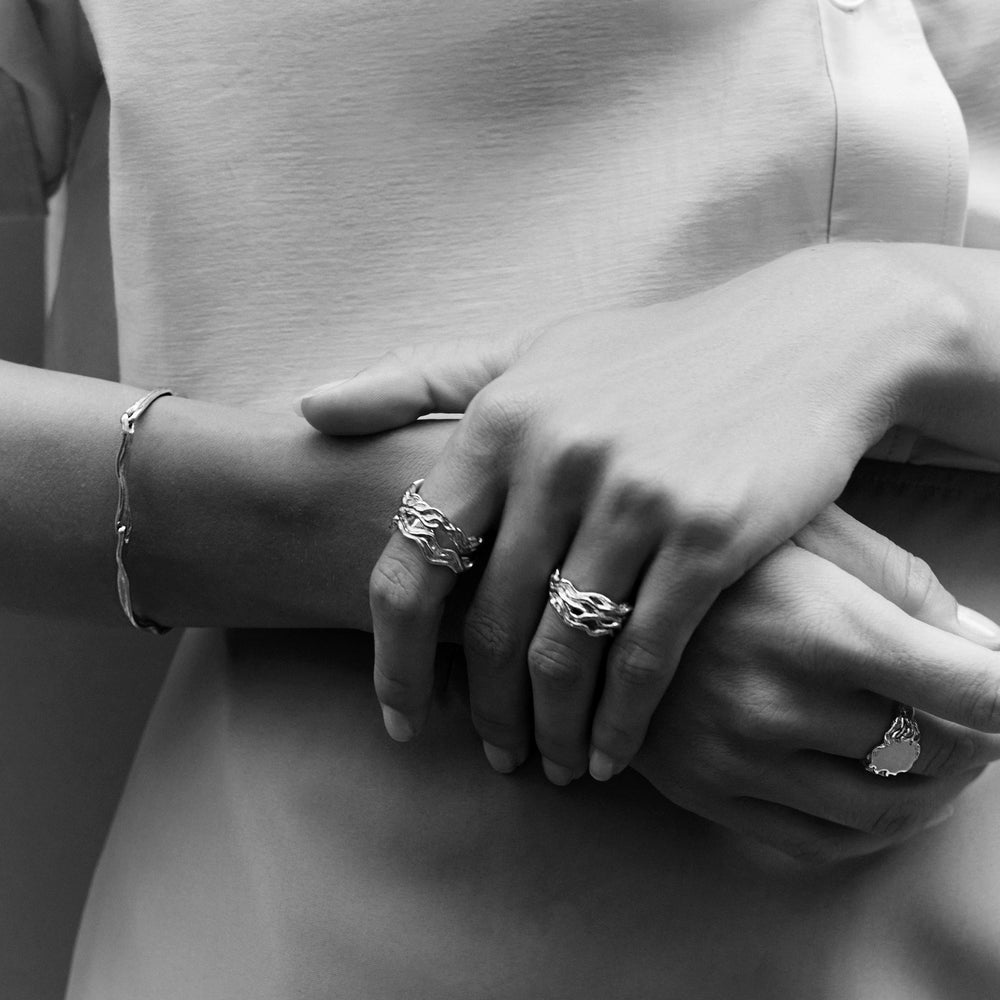 Sculpt Bracelet | Silver