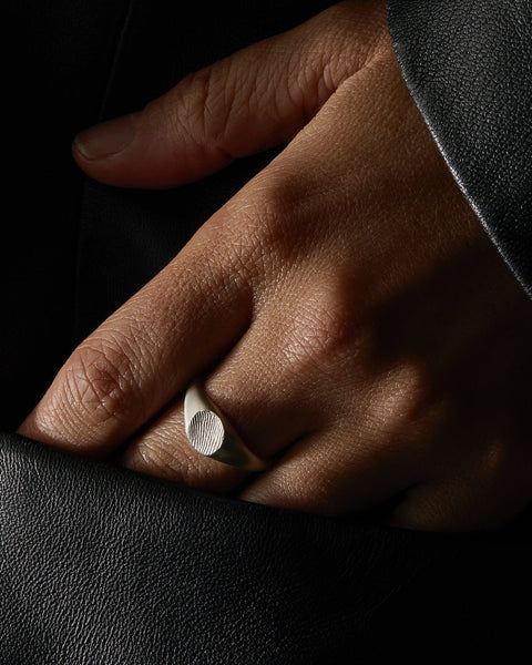 Impression™ Petite Signet Ring | Silver
