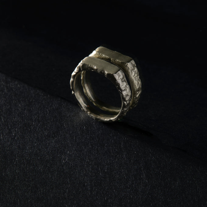 Engraved Mason Ring | Silver