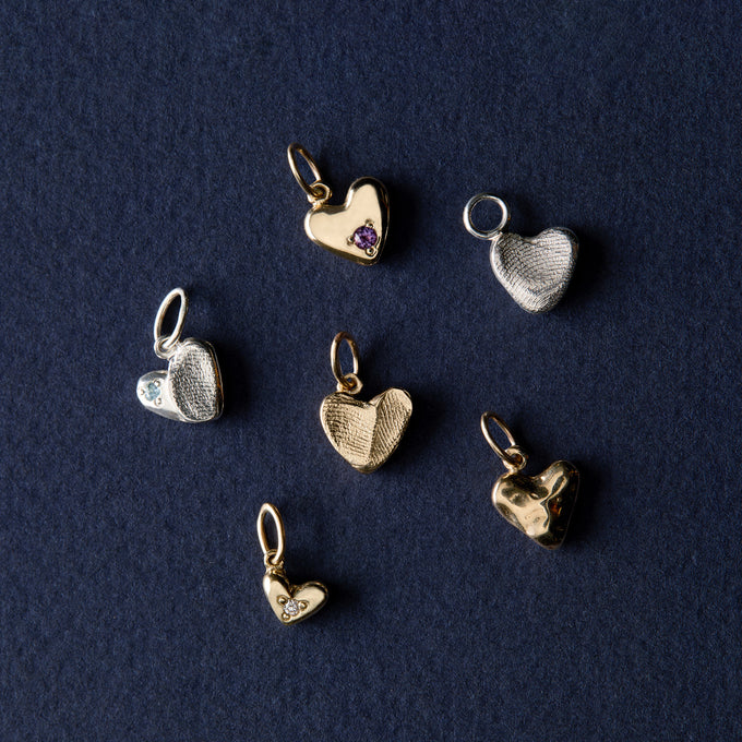 Impression™ Heart Pendant | White Gold