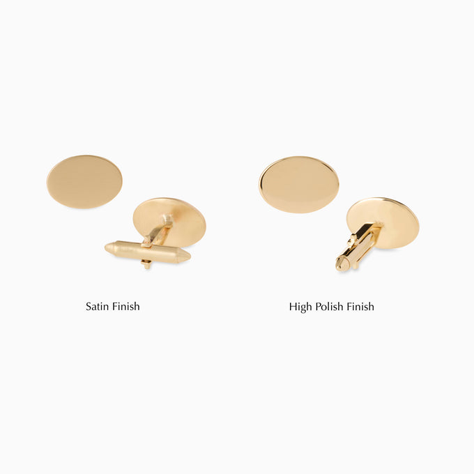 Halo Cufflinks | Yellow Gold