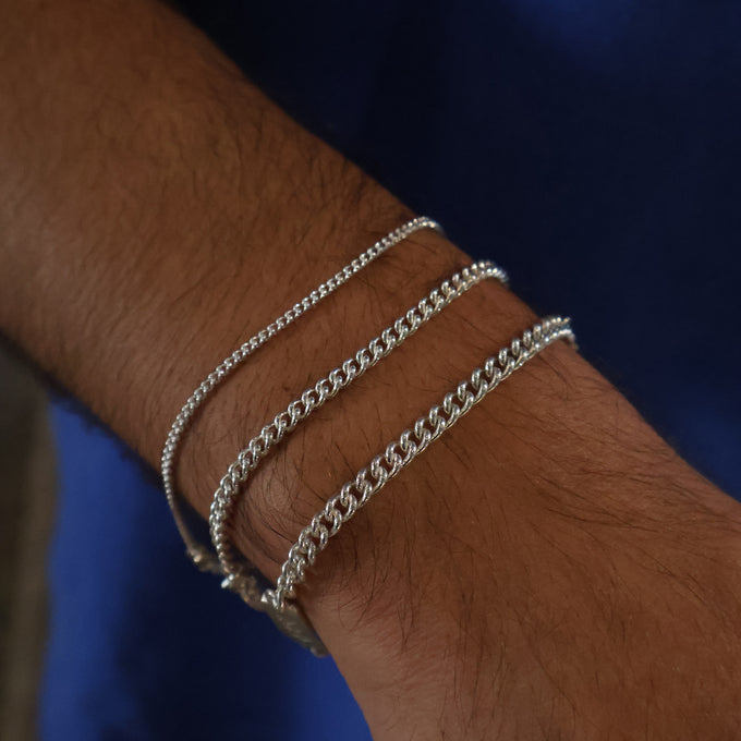 Curb Chain Bracelet | Silver