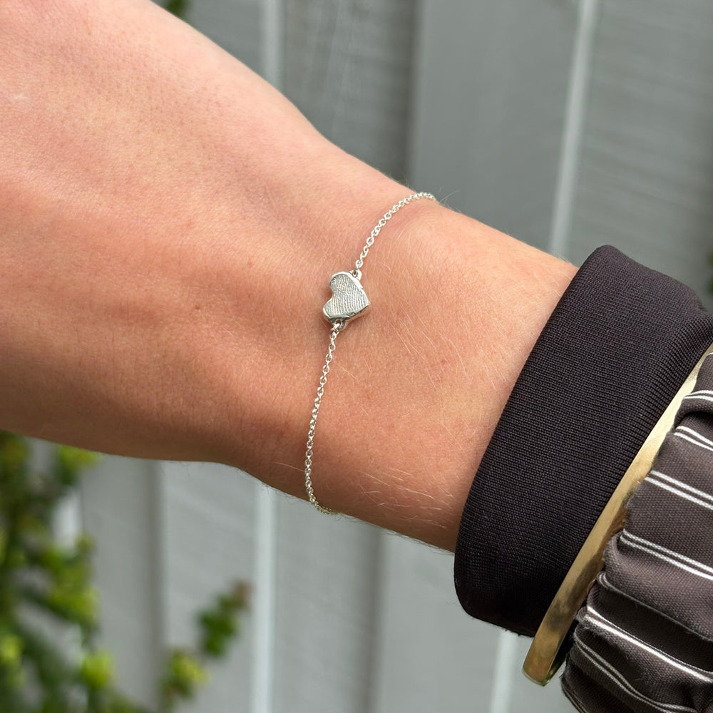 Impression™ Heart Bracelet | White Gold