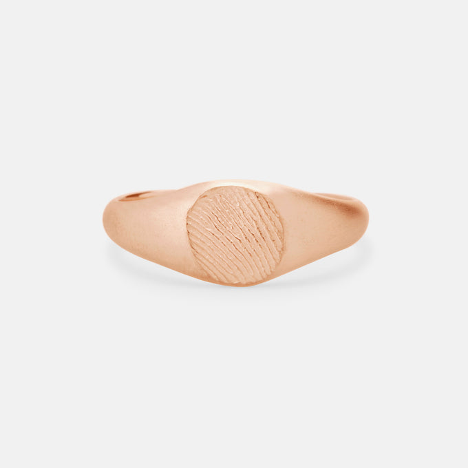 Impression™ Petite Signet Ring | Rose Gold