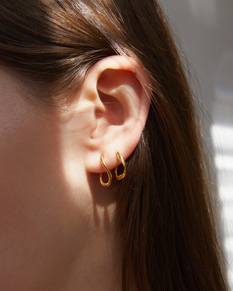 Link Earrings |  Gold