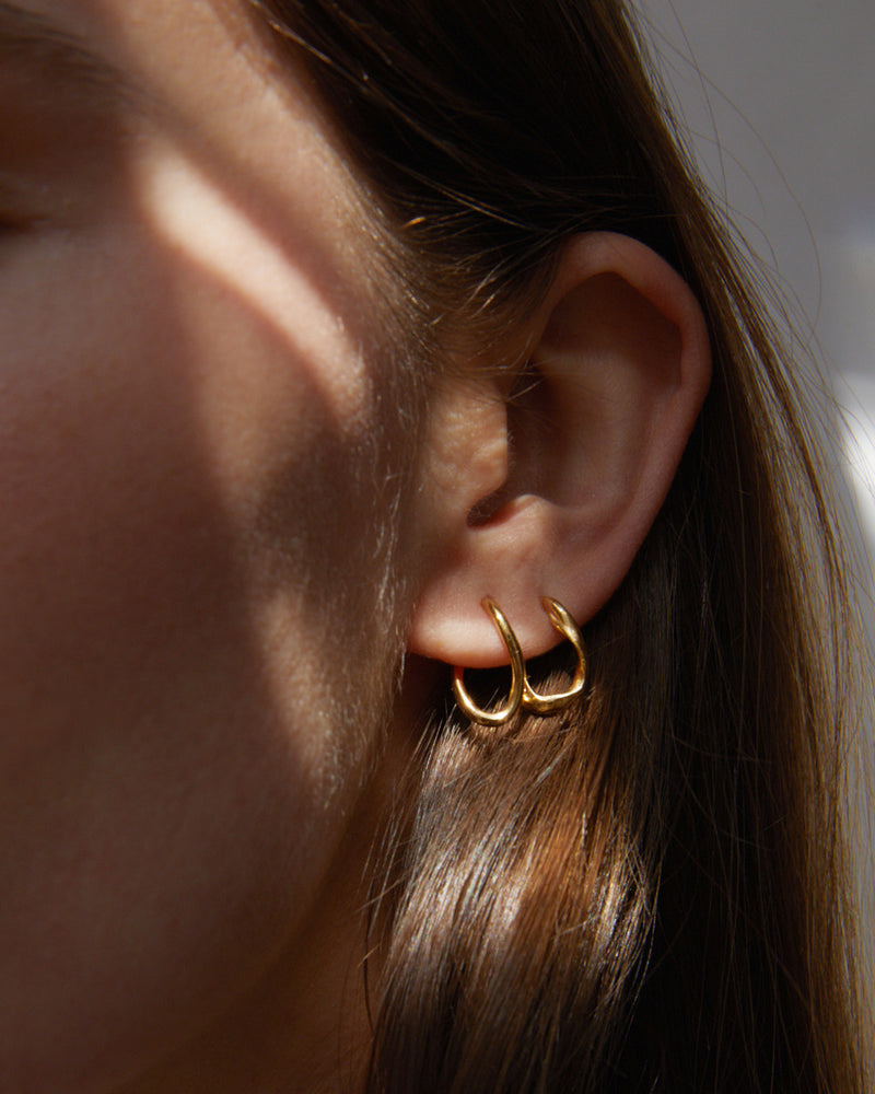 Link Earrings |  Gold