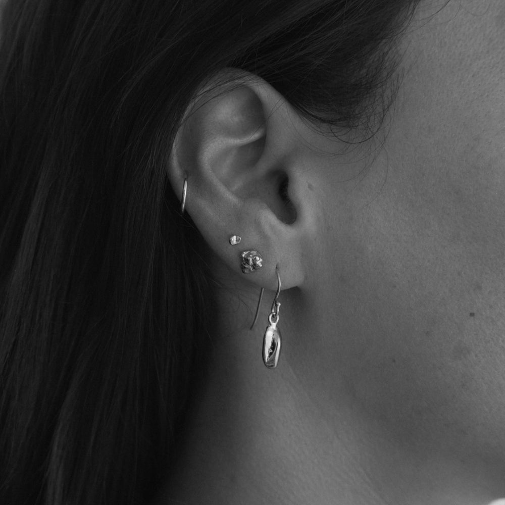 Classic Ingot Drop Earrings | Silver