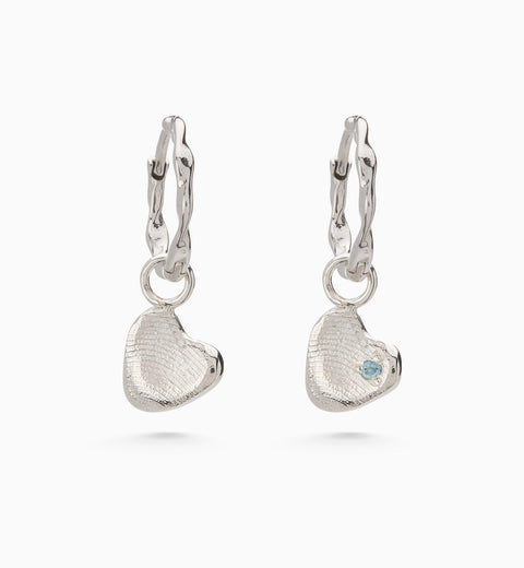 Impression™ Heart Earring Charm | Silver