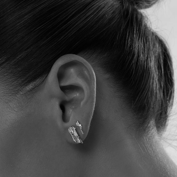 Linen Ear Pin 4.0 | Silver