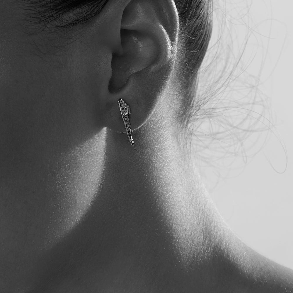 Linen Ear Pin 2.0 | Silver