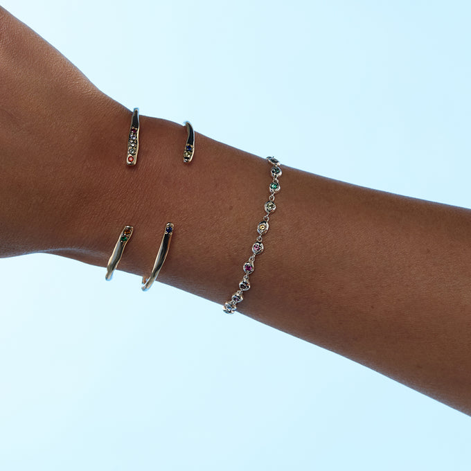 Collective Stone Bracelet | Silver