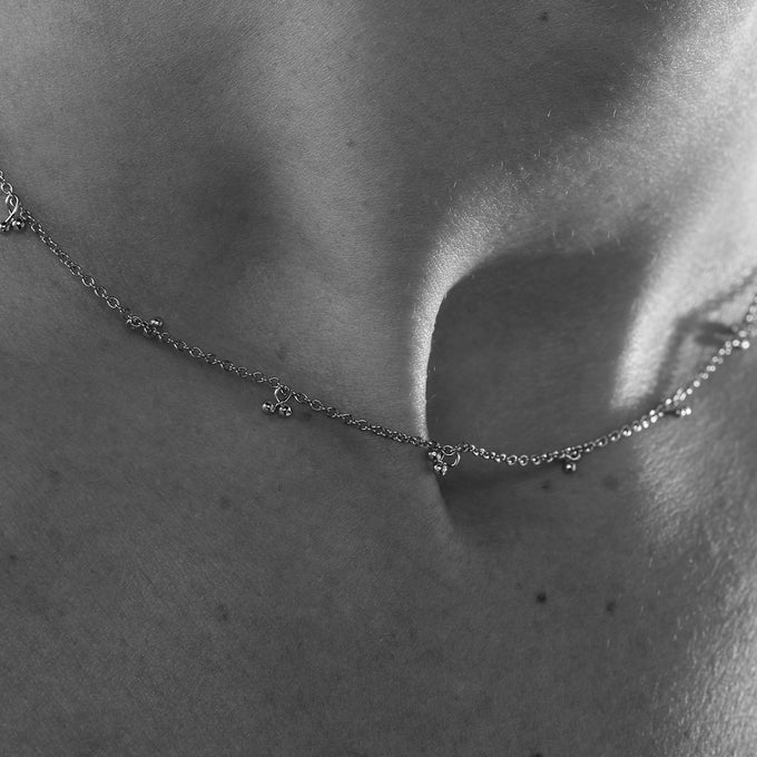 Cherrie Chain Necklace | Silver