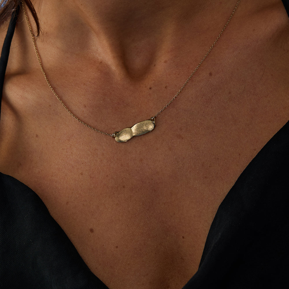 Impression Bar Necklace | Yellow Gold