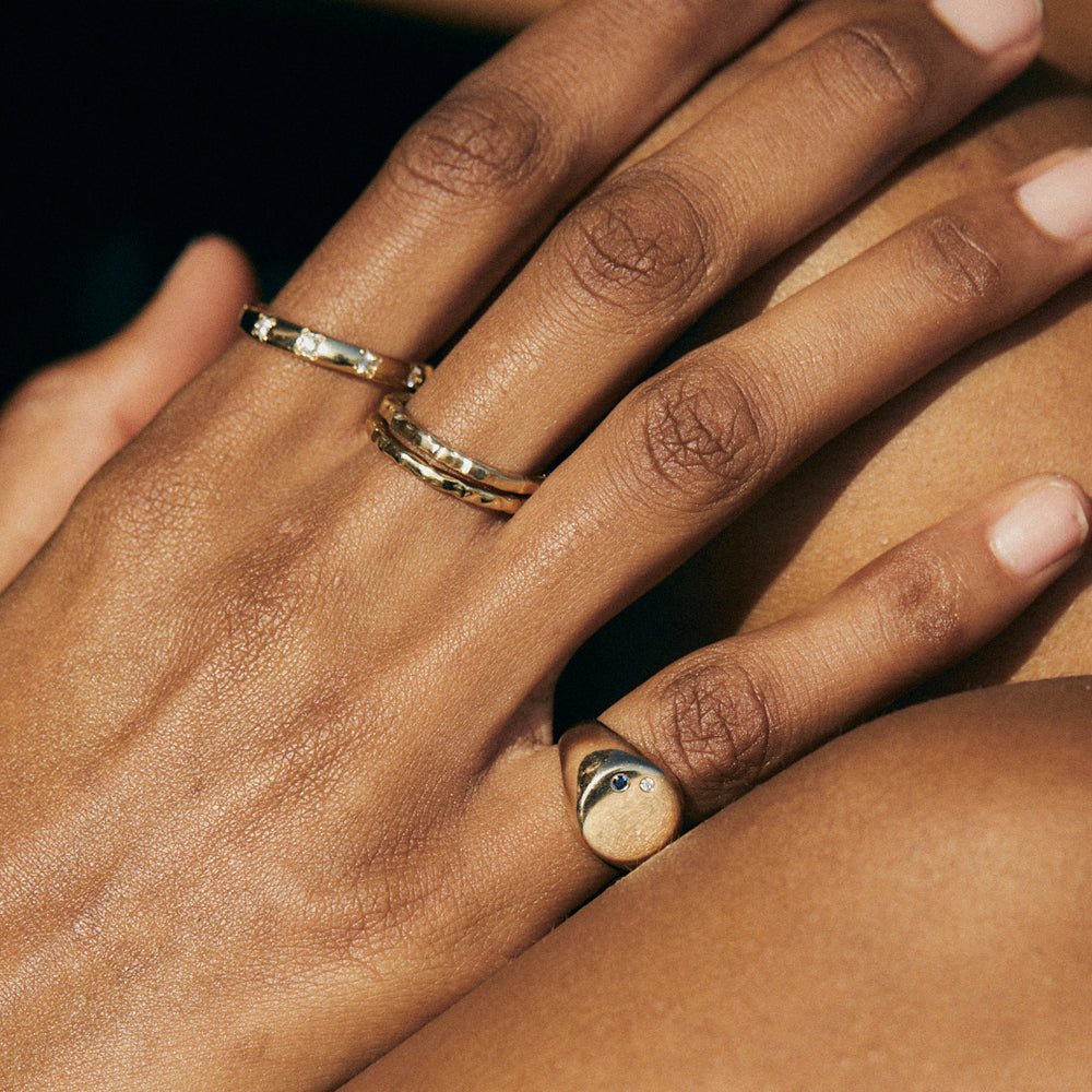 Signet Stone Ring | Yellow Gold