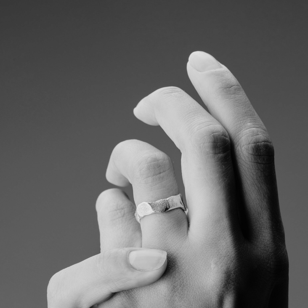 Impression™ Wave Ring | Rose Gold