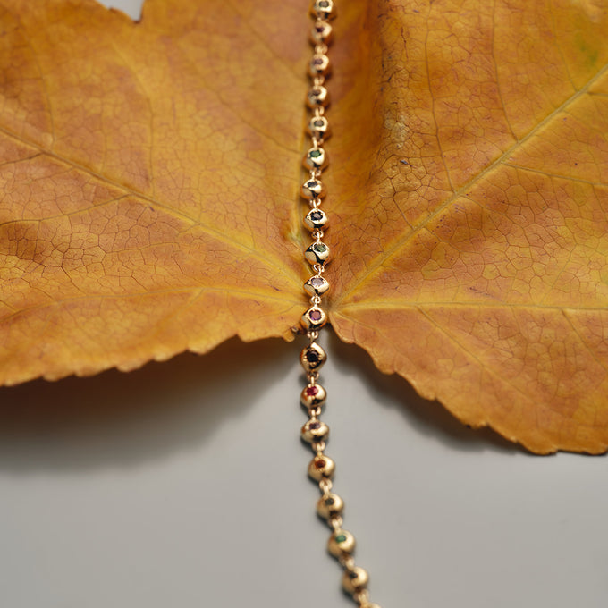 Collective Stone Necklace | Yellow Gold