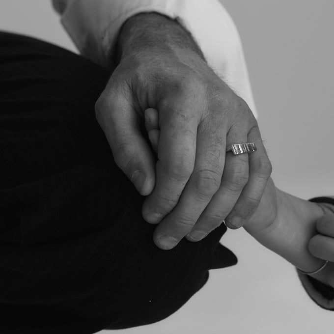 Curved Veil Ring | Silver