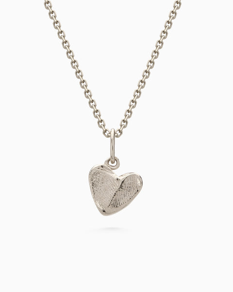Impression™ Heart Pendant | White Gold