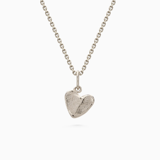 Impression™ Heart Pendant | White Gold