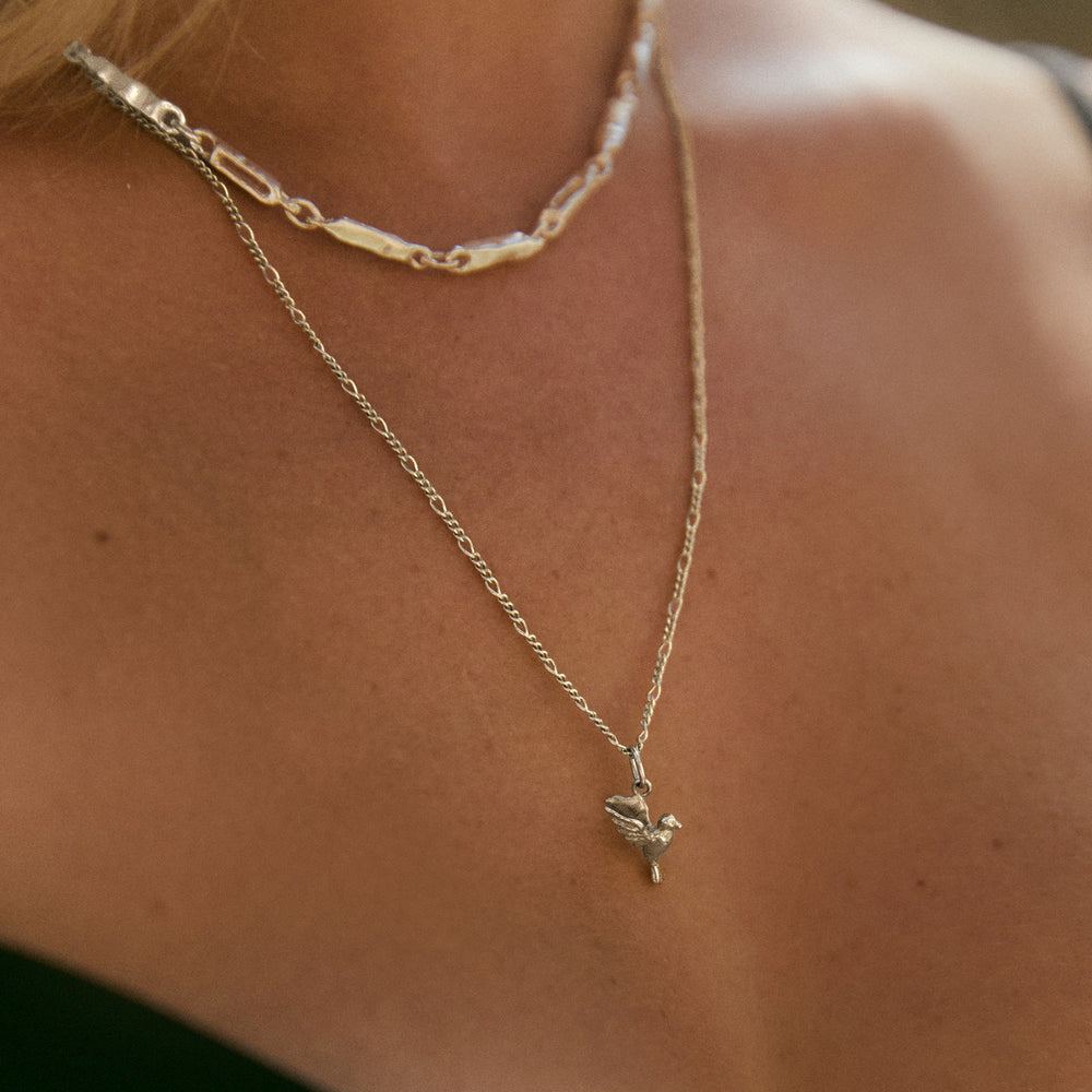 Bluebird Pendant | White Gold