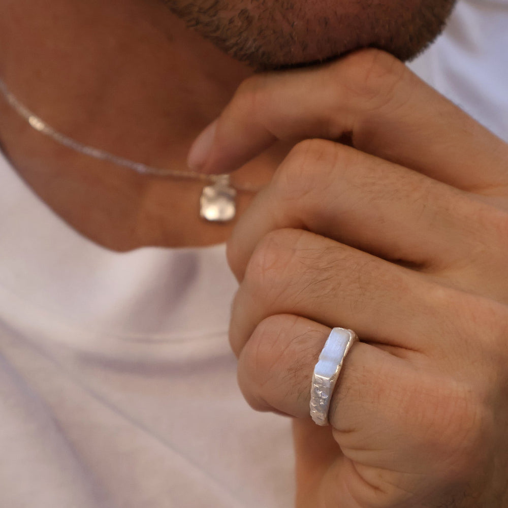 Engraved Mason Ring | Silver
