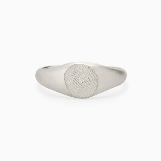 Impression™ Petite Signet Ring | Silver