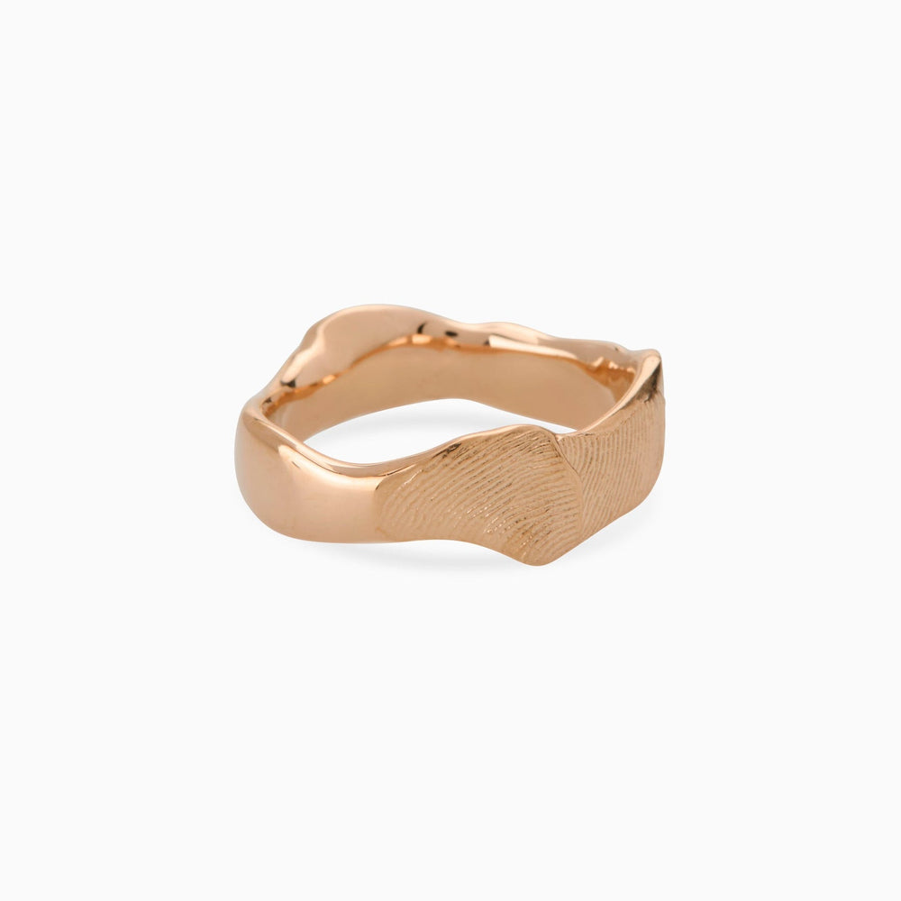 Impression™ Wave Ring | Rose Gold