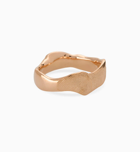 Impression™ Wave Ring | Rose Gold