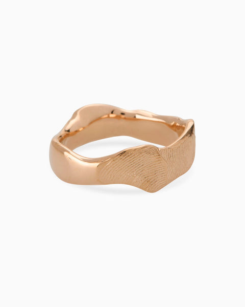 Impression™ Wave Ring | Rose Gold