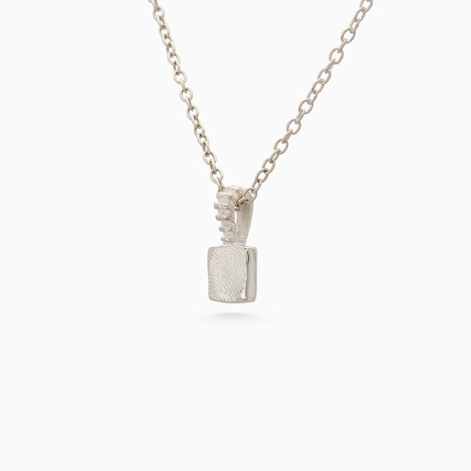 Impression™ Slate Pendant | White Gold
