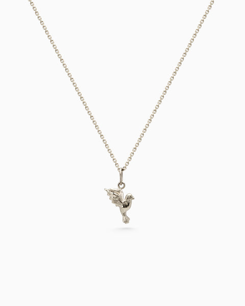 Bluebird Pendant | White Gold