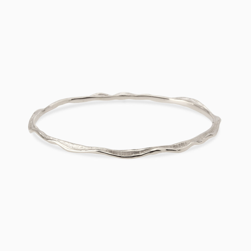 Sculpt Bangle | Silver
