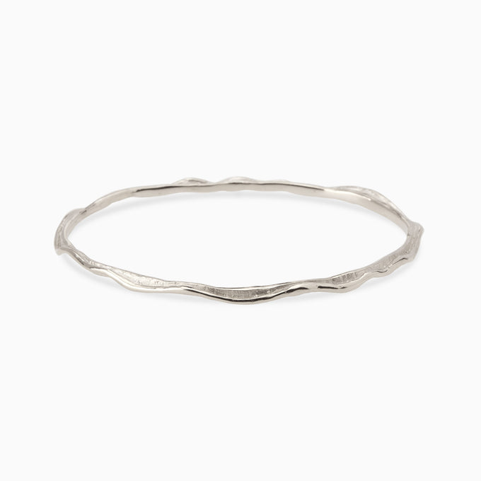 Sculpt Bangle | Silver