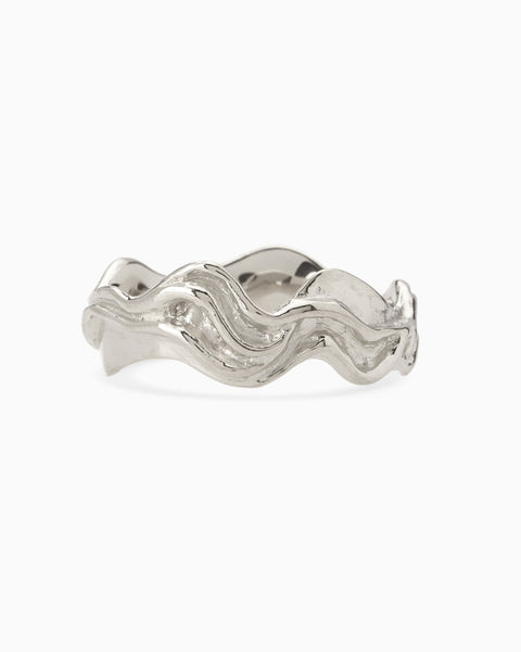 Sculpt Band Ring | Silver