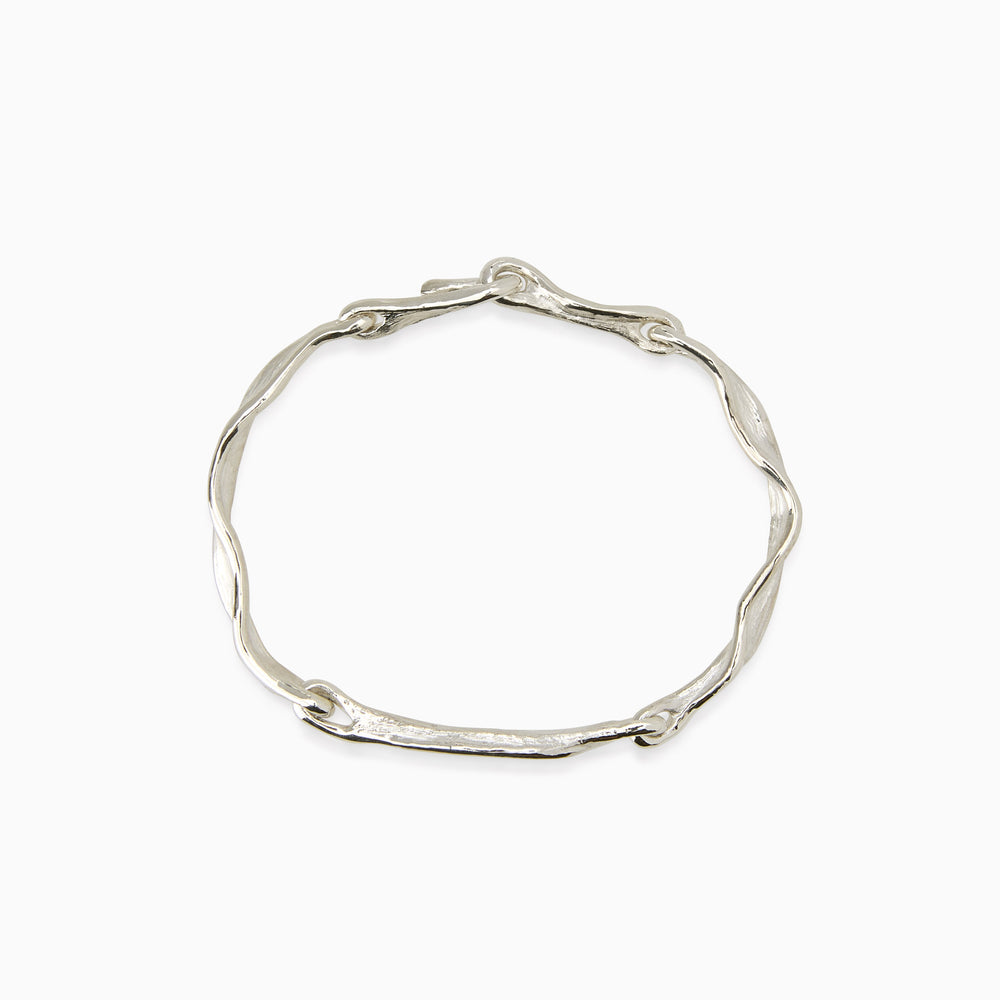 Sculpt Bracelet | Silver