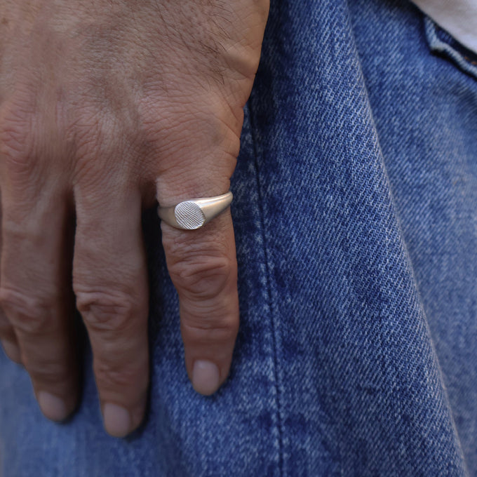 Impression™ Petite Signet Ring | Silver