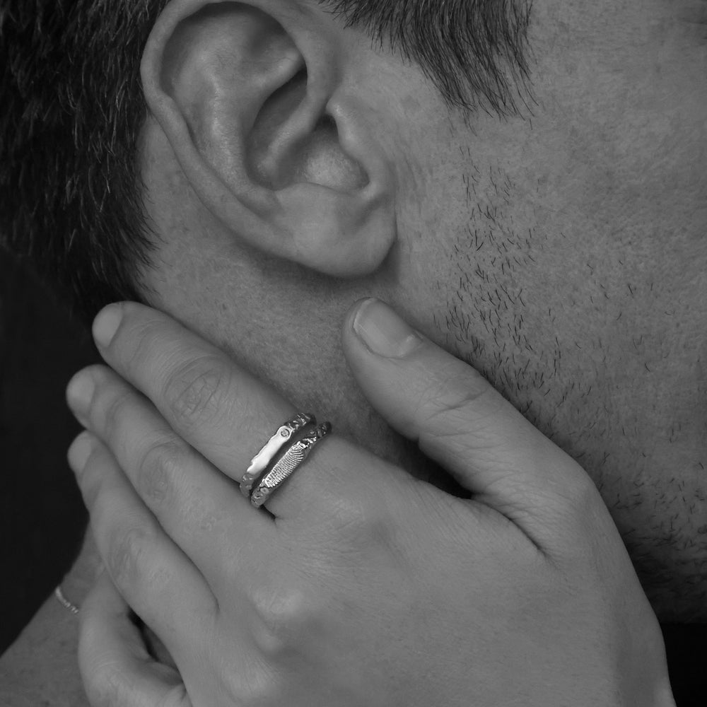 Custom Kindred Ring (Stones & Engraving) | Silver