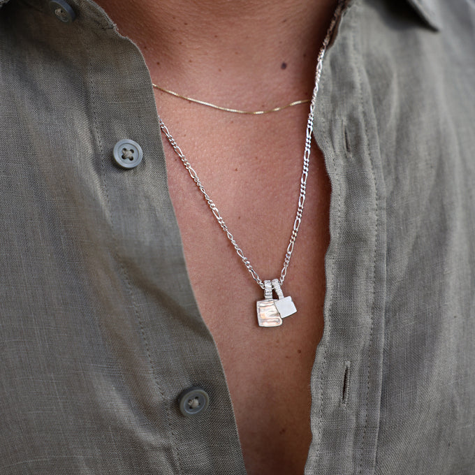 Figaro Chain Necklace | Silver