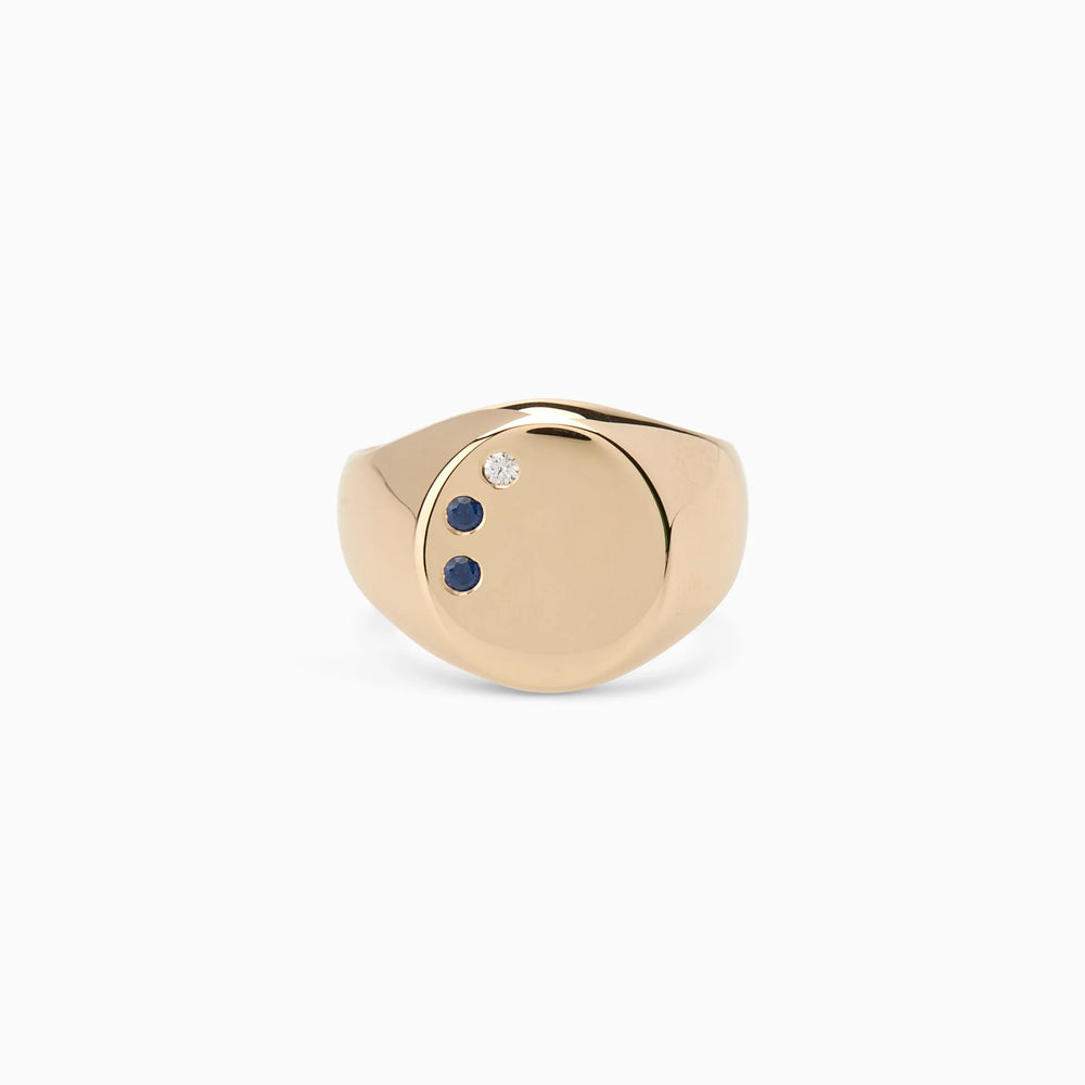 Signet Stone Ring | Yellow Gold