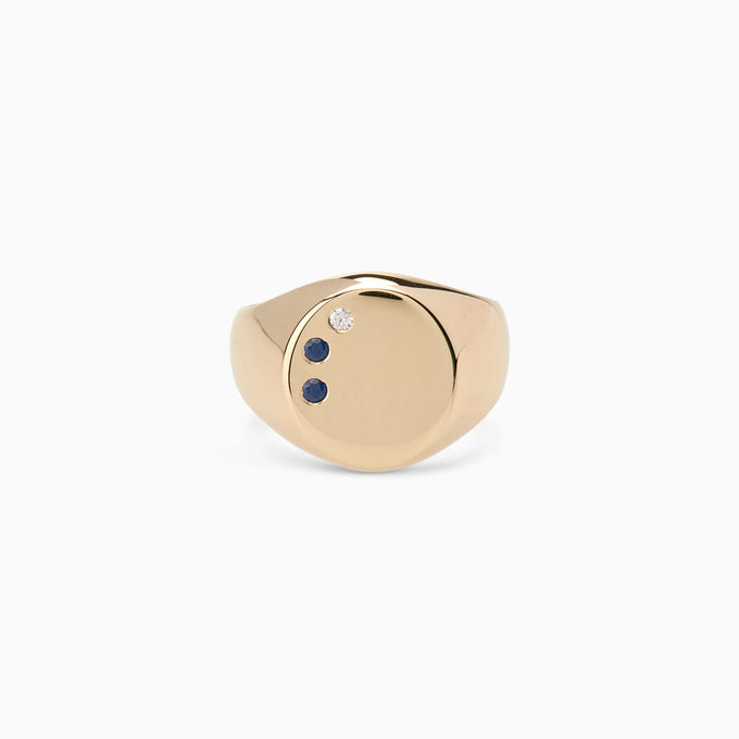 Signet Stone Ring | Yellow Gold