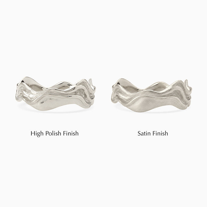 Sculpt Band Ring | Silver