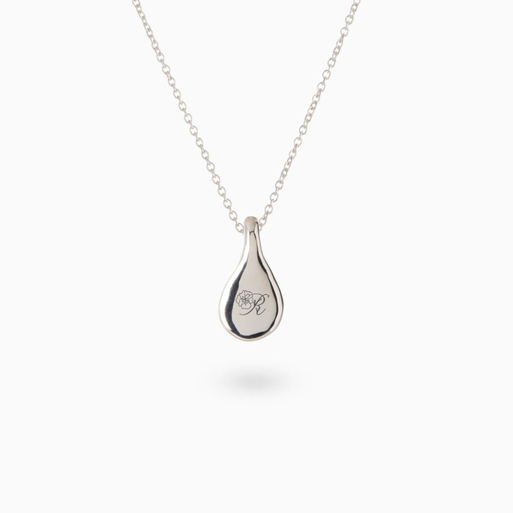 Custom Forma Pendant (Stones & Engraving) | Silver
