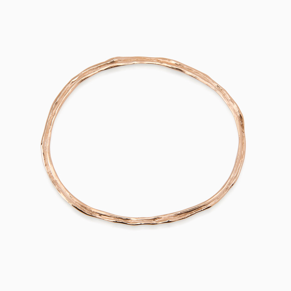 Sculpt Bangle | Rose Gold