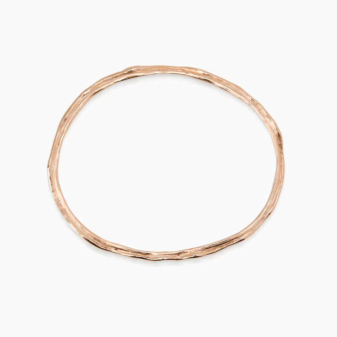 Sculpt Bangle | Rose Gold