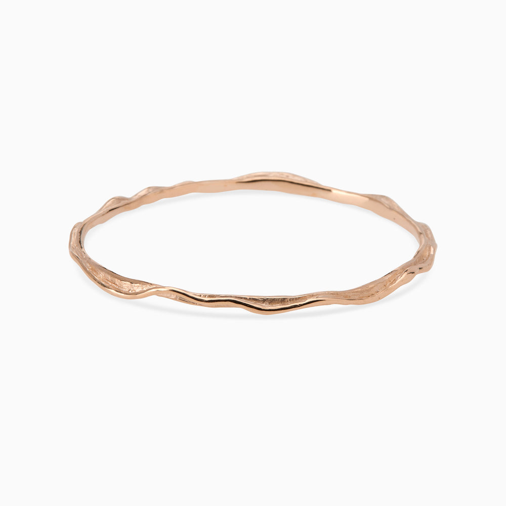 Sculpt Bangle | Rose Gold