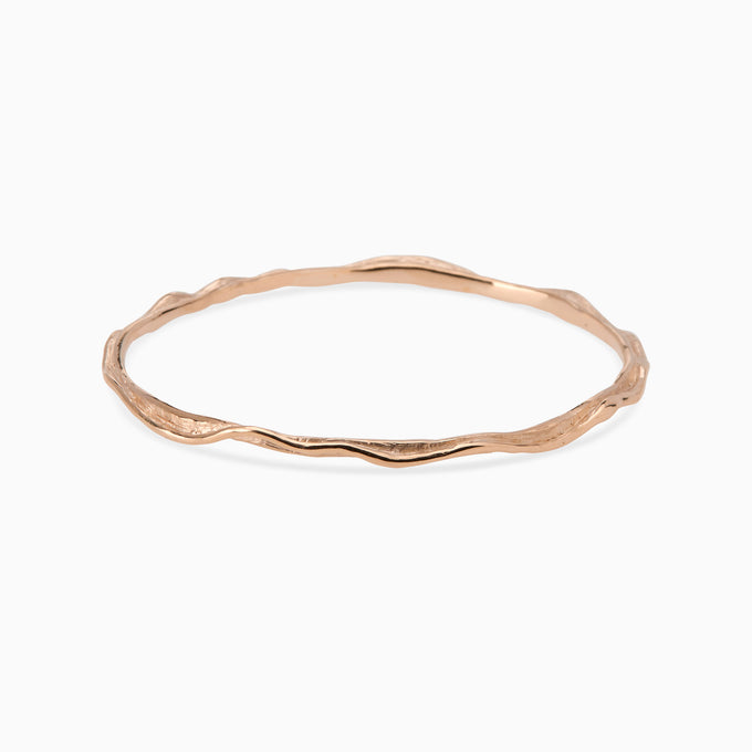 Sculpt Bangle | Rose Gold